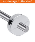 Two Piece Clamp On Shaft Collars, Five Sixteenth Inch Bore, One Inch Outer Diameter, installed on shaft, aluminum alloy, industrial use