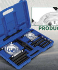 Awesome Heavy Duty 5 Ton Bearing Separator And Flywheel Gear Puller Kit For Auto Repair Pros And Do It Yourself Guys Who Want Rock Hard 45 Carbon Steel Power To Handle Stubborn Bearings Gears Pulleys And Steering Wheel Removal Tasks Efficiently. 12-piece kit in blue case