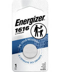 Heavy Duty Cr1616 Lithium Coin Battery One Pack, 3V, child-resistant design for heart rate monitors, remotes, and glucose meters.