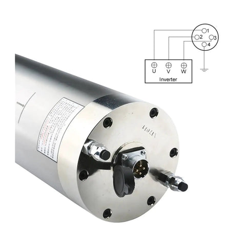 Water Cooled Spindle Motor 7.5kW CNC Spindle 220V 380V ER25 D125mm Constant Torque Metalworking Spindle For CNC Machines