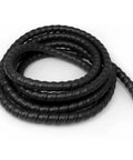 Spiral Cable Wrap 10ft Cable Sleeve For Cords Flexible Cable Management For Computer Power Audio And Video Cables Black