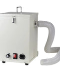 Straight Up Powerhouse 1000W Dental Dust Extractor With Pretty Dang Quiet Motor Snagging Fine Jewelry Polish Debris Fast For Busy Clinics And Home Shops, white portable dust collector.