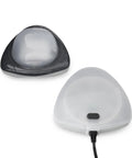 Magnetic Above Ground Pool Light With LED Underwater Glow, Easy Wall Attachment, Waterproof Design in gray housing with cord.