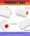 40 Pcs 2 Inch Mini Foam Paint Roller Covers For Textured And Smooth Surfaces, High Density Sponge Rollers Replacement Refills shown