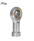 Set Of 4 8mm Rod End Bearings M8x1.25 Left Hand Thread Female Cast Iron Rod End Joints With Jam Nut Copper Plated Cage For Built Tough Durability And Corrosion Resistance, 4 Pcs