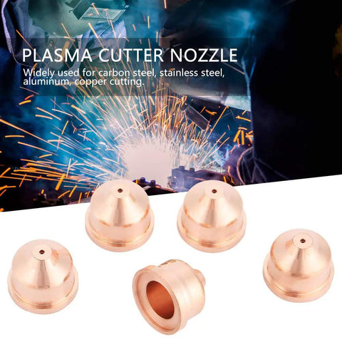 5Pcs 420169 Plasma Cutting Nozzles And Torch Tips Set For Plasma Cutters Pro Grade Durable Copper Construction