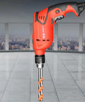Triangular Tungsten Steel Drill Bit Featuring A Threaded Shank To Knock Out Clean Holes Through Concrete Marble Hardwood And Drywall in electric drill