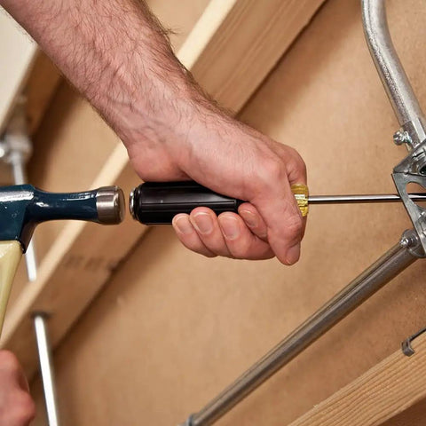 Using 650DD Demolition Scratch Awl With Cushioned Grip And Heat Treated Blade Tough As Nails For Piercing And Starting Screw Holes