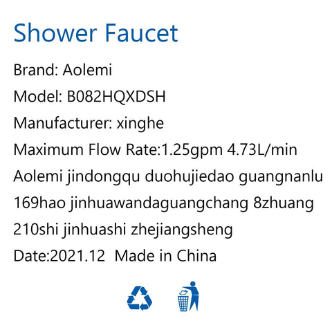 Specifications for Polished Chrome Tub Filler And Wall Mount Faucet Set With Handheld Shower Sprayer