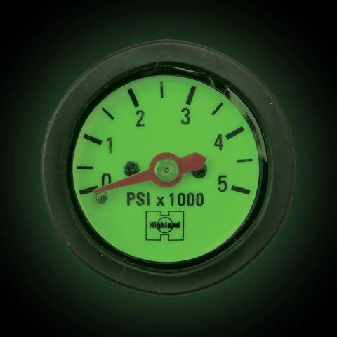 Mini Tech Gauge Kit Imperial Edition With Glow In The Dark Gauge Face featuring PSI measurements