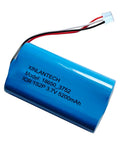 Beefy Three Point Seven Volt 5200mAh 18650 Battery Pack With 1S2P Configuration JST PH 2 0 Connector And Wires, blue casing