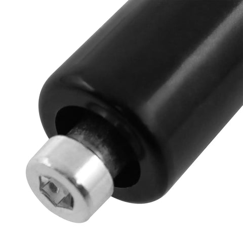 Close-up of Revolving Hand Knob for Lathe M10x80mm Threaded Handwheel, durable plastic casing with visible metal nut