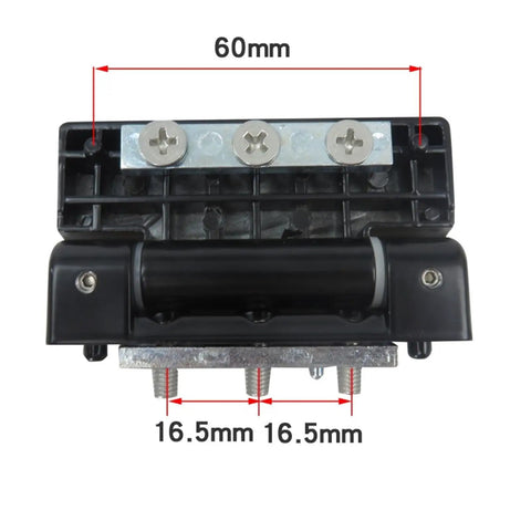 Beefy Heavy Duty Sealed Bearing Gate Hinges 2 Pack Thickened Alloy Hinge for Aluminum Swing Doors detailed view with measurements