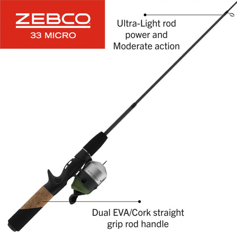 Pocket Sized Micro Adventure Spincast Rod And Reel Combo 36 Inch Telescopic Ultra Light Power Moderate Action Silver And Green