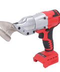 Hella Badass Cordless Shears Electric Sheet Metal Cutter With Brushless Motor 800Watts featuring sharp stainless steel blades for precision cuts.