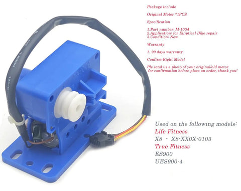 Heavy Duty Resistance Motor With Wire Harness For Elliptical Machines M100A 9UES0010 REX01HL gear servo motor tensioner