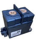 Rock Solid Ger250 Staasc0A01 Hv Dc Contactor Relay With 12VDC Control Coil rated for 250 amps, featuring dual copper terminals.