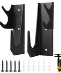 Heavy Duty Floor Jack Wall Mount Organizer Brackets For Stands And Trolleys Garage Tool Hanger And Gear Setup Black Electro Plated Steel With Two Piece Handle Hydraulic Jack Stand Accessories