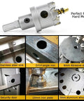 Tungsten Carbide Hole Saw Kit cutting stainless steel sink and various metals, Pro Grade Tungsten Carbide Hole Saw Kit For Hard Metal, 12 Piece Set