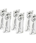 Heavy Duty 6 Piece Sectional Sofa Connectors Pro Grade Metal Couch Fasteners With Anti Slide Interlocking Brackets close-up view.