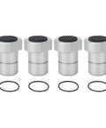 Set Of Four 20mm Bench Dog Stops For MFT Tables Aluminum Alloy Workbench Dogs With Non Slip Pads Stable Woodworking Accessories