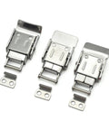 Lockable Spring Stainless Steel Draw Latch 60x29mm for Wooden Boxes and Toolboxes Heavy Duty Electromechanical Accessory Easy Install