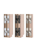 Hidden Cross Hinge For Interior Wood Doors Adjustable Mount 180 Degree Swing For Wider Access No Visible Hardware