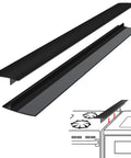 Silicone Stove Gap Covers Two Pack Seal The Gap Between Stovetop And Counter Heat Resistant And Easy Clean Oven Gap Filler 21 Inch Black