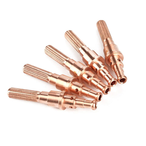 5 Pcs Plasma Cutter Electrodes 9-8232 Built For Thermal Dynamics Sl60-100 Torch, 53x11mm copper for metal cutting tasks.