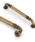 Arch Cabinet Handles In Champagne Bronze, 5 Inch Center to Center, Zinc Alloy, European Style Arched Drawer Pulls, 10 Pack