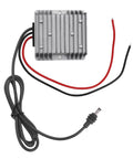No Stress Step Up DC Boost Converter Cable delivering dead serious 57V 4.5A amp output with attached wires for connectors.