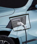 Rock Solid Ev Charger Port Cover For Outdoor Electric Vehicles Waterproof Thick Pvc With Dual Magnetic Straps on EV charge port.