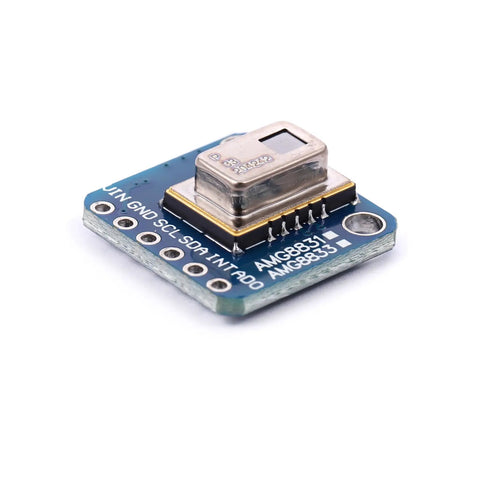 AMG8833 8 By 8 Infrared Thermal Imager Array Camera Sensor Module I2C 3 To 5V for Raspberry Pi and Arduino, compact design.