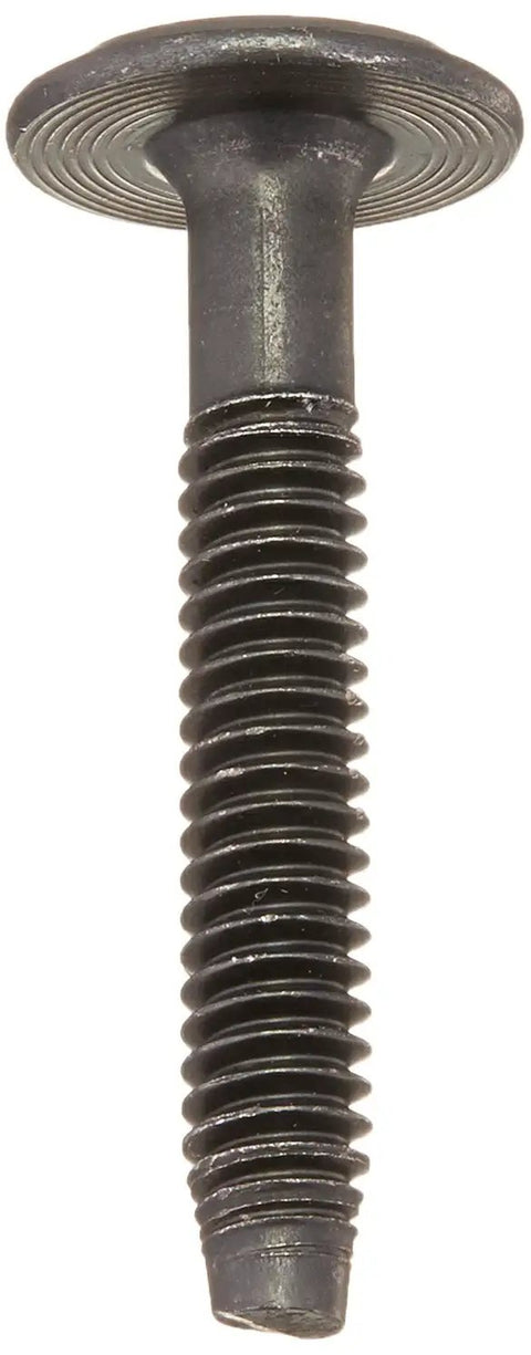 Top Shelf Black Flat Hex Head Bolts 1/4 20 X 1.57 Inches, heavy duty furniture hardware for home projects, flush mount detail.