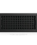 Durable Metal Lattice Air Vent Cover 4x10 Floor Register With Adjustable Damper Lever Black For Home Vents Dope Modern Look Oversized Faceplate Conceals Floor Imperfections Easy Install Fit 4x10 Openings