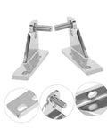 Heavy Duty Zinc Alloy Refrigerator Door Hinges For Commercial Kitchens, Corrosion Resistant Cooler Hinge Replacement Parts, Set Of 4, Easy Install And Sag Free Alignment For A Tight Cold Seal, chrome hinge close-up