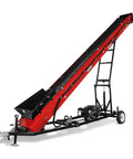 Heavy Duty Firewood Conveyor With Tires, Trailer Hitch, Stop Button And Tail Lights, 9 HP 270cc Gasoline Powered Hydraulic Drive, side view