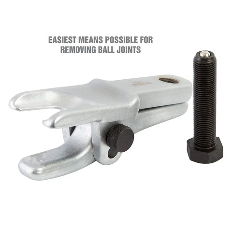 Beefy Adjustable Ball Joint Separator Tool For Auto Repairs Durable Steel Construction With Black Oxide Pins beside bolt