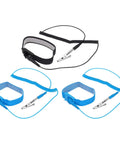 3 Pack ESD Anti Static Wrist Straps Adjustable Antistatic Bracelet Set With Wires And Alligator Clips For DIY Computer And Electronics Repair Two Blue One Black visible