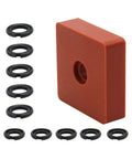 Five Plus Five Sets Three Eighths And One Half Inch Impact Wrench Retainer Rings With An O Ring And Anvil Retaining Ring Install Tool