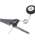 RC Plane Landing Gear Kit With Durable Wheels And Accessories For Stable Takeoffs And Landings, Tail Wheel assembly in black plastic and metal