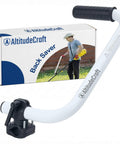 Upgraded Weed Eater Handle Extension For Ergonomic Back Saver And Tall People Universal String Trimmer Handle Grip shown in package.