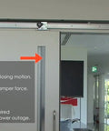Built Tough Barn Door Closer Set With Self Closing Action Holds Up To 330 Pounds Includes 86 Inch Track for smooth sliding door closure.