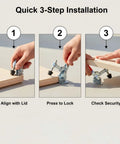 3-step installation of lid clamp replacement for Longhorn and Highland smokers, 1 pack, BBQ accessory for offset grills