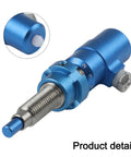 Premium Plunger Button For Recurve Bow Precision Arrow Rest Pressure Screw in blue aluminum, showcasing detailed plunger mechanism.