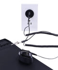 Grounded Outlet Plug And Anti Static Wrist Strap Kit For PC Builds With Adjustable XL Strap And Grounding Cord in use