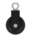 Heavy Duty Pulley Wheel For Home Gym Built Tough With ABS Alloy Construction, 440 Lb Capacity, 360 Degree Rotating Cable Wheel For Lat Pulldown And Full Body Workouts, Smooth Glide And Versatile Cable Training Accessory For Gains., black pulley wheel with metal eyelet