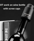 Two Pack Real Vacuum Wine Stoppers Keep Wine Fresh Longer, Reusable Preserver