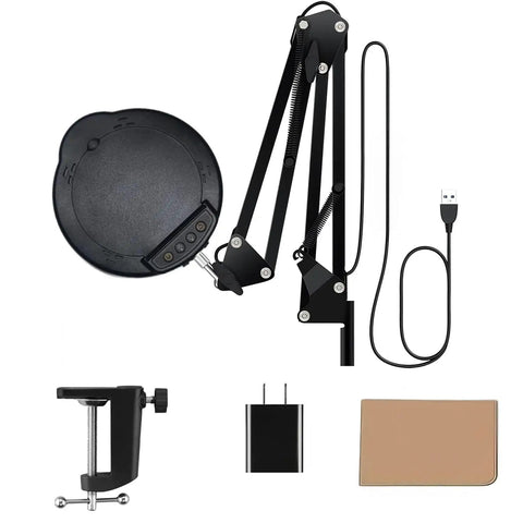 Must Have 15X Magnifying Glass With Light And Clamp For Hands Free Crafting And Close Work, parts and accessories shown