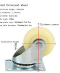 3 Inch Heavy Duty Nylon Casters 4 Pack Swivel Wheels With Brakes For Furniture And Carts Built Hella Tough with 7.1cm diameter